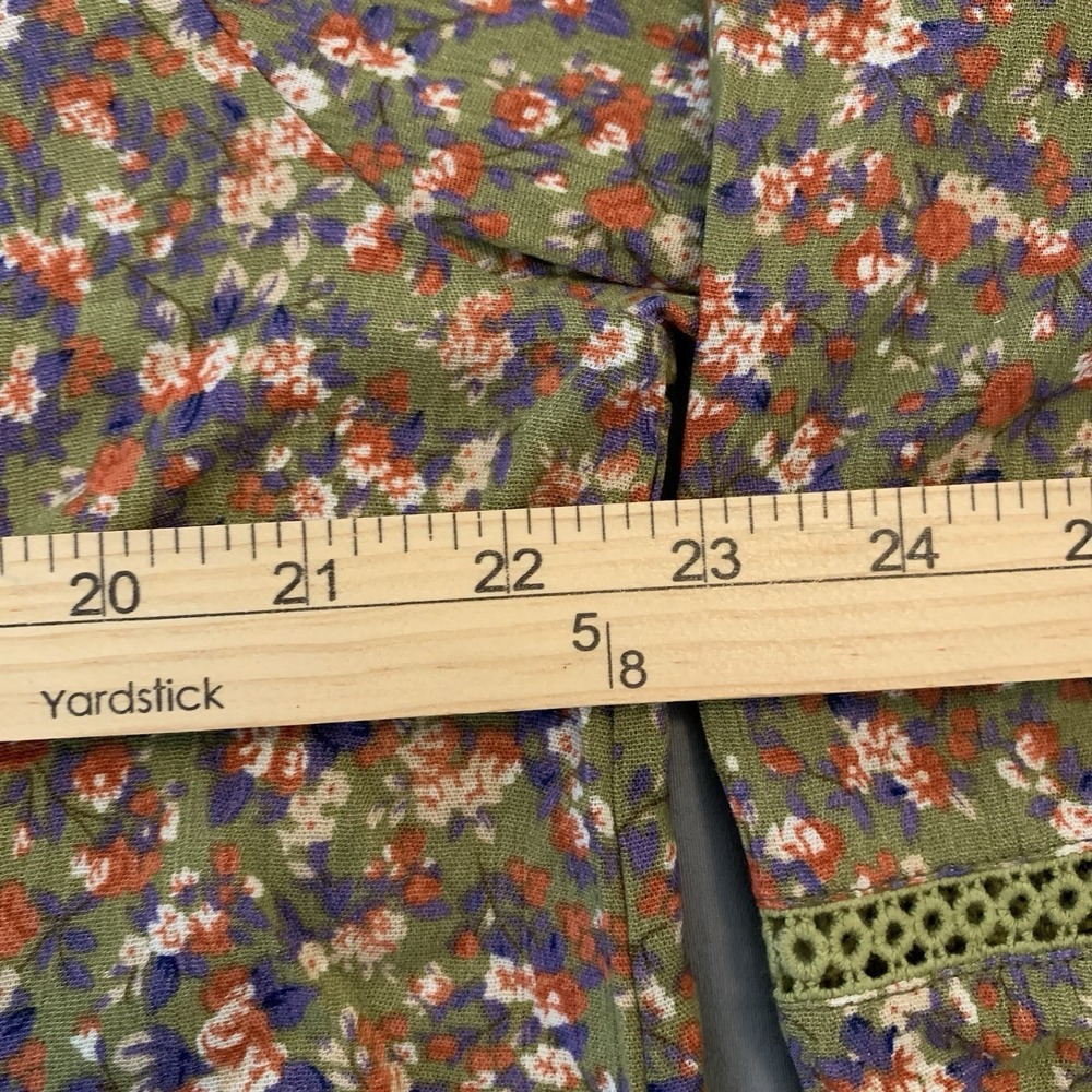 NWT BEACON APPAREL Floral Boho‎ Tunic Blouse 3/4 Sleeve Size 1X Hippy Peace Love - Picture 5 of 8